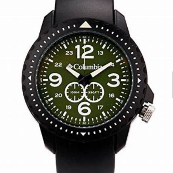 NIB Columbia Unisex CA008050 Urbaneer Black Analog Sports Watch - Picture 1 of 8